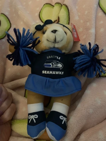 Seattle Seahawks 2002 CHEERLEADER Football 10’ Plush Bear Vintage good stuff Cover