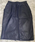 Mario Valentino Leather Skirt Size 42 