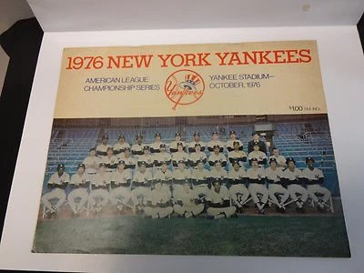 1976 New York Yankees Program vs Kansas City Royals Unscored - Image 1 of 4