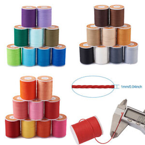 9 Rolls 1mm Waxed Polyester Twisted Waterproof Thread Beading Strings with Spool