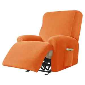 1/2/3/4 Seater Stretch Recliner Sofa Cover Soft Velvet Armchair Covers Non Slip
