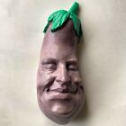 Handcrafted Original Eggplant Sculpture, Wall Art, Foodies, Great Kitchen Decor