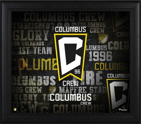 Columbus Crew Framed 15" x 17" Team Heritage Collage Cover