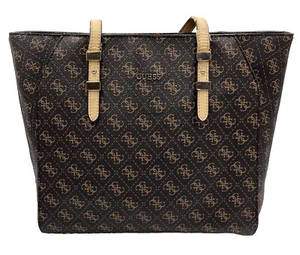 Guess Logo Tote Bag/ Shopper/ Umhängetasche, groß ca. 45 cm, braun, räumig - Bild 1 von 18