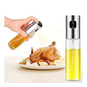 Oil Sprayer for Cooking, Refilable Olive Oil Pump Spray Bottle for Baking, BBQ, 