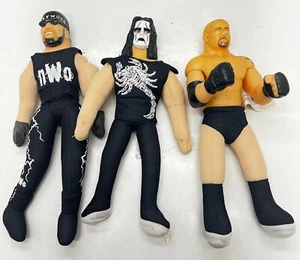 Figuras de peluche vintage WCW 9" Hollywood Hogan, Sting y Goldberg 1999 - Imagen 1 de 6