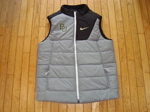 NIKE BAYLOR UNIVERSITY FULL ZIP VEST QUILTED JACKET MEN'S SIZE LARGE BNWOT! - Picture 1 of 14