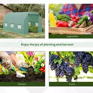 Hobby Greenhouse 7 Ft X 15 Ft Portable Walk-in Plant Gardening Cultivate Seeds - Picture 1 of 14