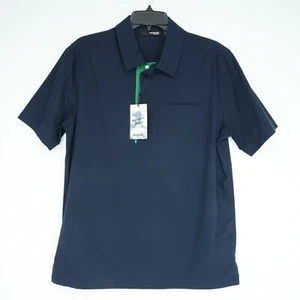 Murano Emerald Beach Herren Poloshirt M SLIM FIT Blau Einfarbig Grün Knopfleiste Neu mit Etikett - Bild 1 von 11