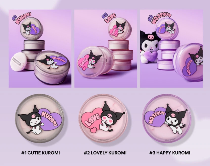 Innisfree Kuromi Limited Edition No Sebum Mineral Powder 5g. Soft and Smooth - Image 1 of 4