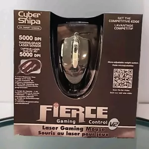 Gaming Mouse By Cyber Snipa Fierce Control V2 Laser 5000 DPI On Target Gaming - Picture 1 of 3