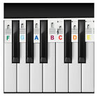 88 Keys Removable Piano Keyboard Note Labels Reusable Silicone Piano Stickers