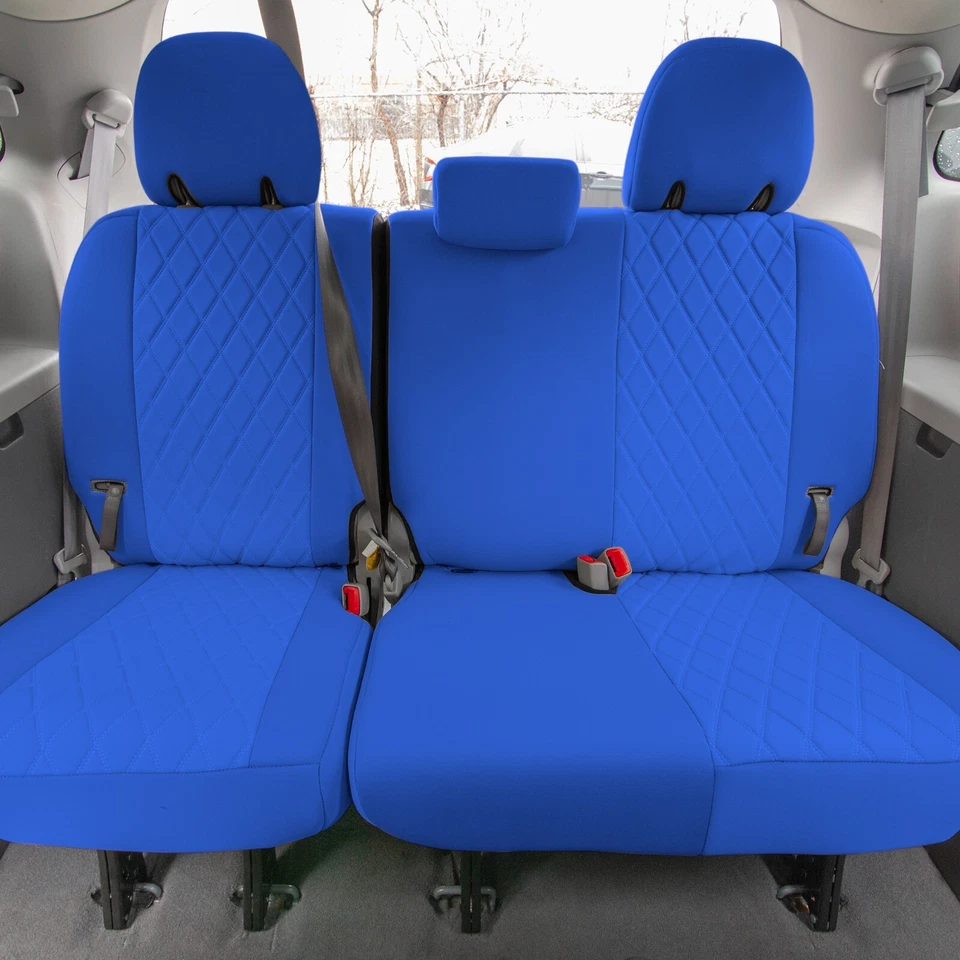 Capas de assento de neoprene ajuste personalizado para Toyota Sienna 2011-2020 - SOMENTE 3ª fileira - Imagem 1 de 1