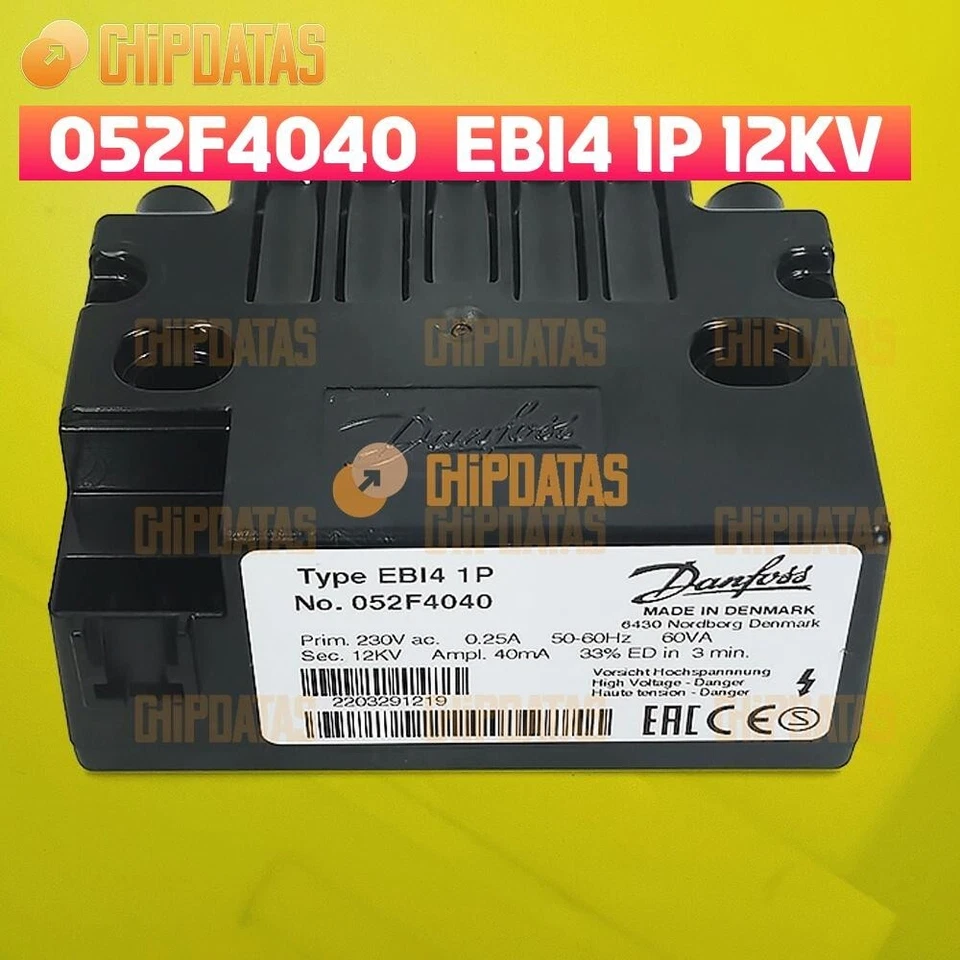 NEW EBI4 052F4040 12kV Danfoss Electronic Ignition Transformer Burner Component - Image 1 of 1