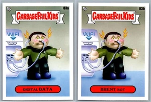 Star Trek Garbage Pail Kids Intergoolactic GPK Spoof 2-Card Set Data & Brent - Picture 1 of 3