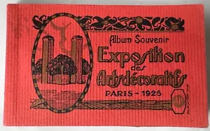 1925 Art Deco Fair Souviner POSTCARD Photo Book 3.5" x 6" - 100 Years Since Fair - Picture 1 of 8