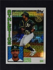 2019 Topps Series 2 Silver Chrome 1984 Base #T84-30 Khris Davis