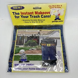 Garbage Pantz Garbage Can Cover, Blue Jeans For Your Trash Can, Spandex Stretchy - Picture 1 of 5
