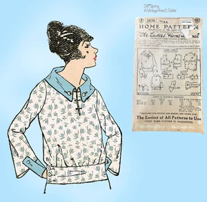 1920s Ladies Home Journal 2570 Vintage Sewing Pattern Uncut Ladies Blouse Sz 38 - Picture 1 of 7