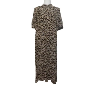 Maxi abito leopardato Anthropologie taglia XS - Foto 1 di 10