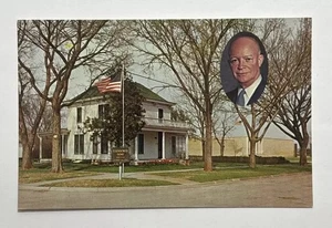 President Eisenhower Home and Museum Abilene Kansas Postcard Unposted - Picture 1 of 2