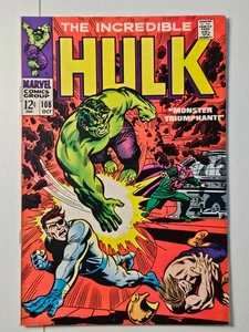 Incredible Hulk #108 (1968) Silver Age Nick Fury FN 6.0/6.5 - Picture 1 of 7