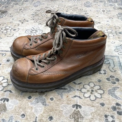 Dr. Martens ботинки 10937 мужской размер 11 Y2K коренастый кожаный лодыжки AirWair коричневый - Изображение 1 из 4