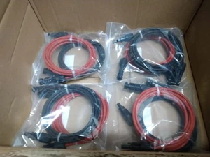 Solarverlängerungskabel 4mm2- 4 Stück je Rot und Schwarz in 3m Länge, Balkon...  - Bild 1 von 3