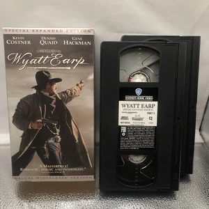 Wyatt Earp (VHS 2001 2-Tape Set Director's Cut WS) Western Kevin Costner D Quaid - Picture 1 of 8