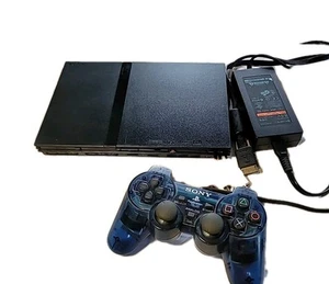 Sony PLAYSTATION Slim PS2 GAME SYSTEM Console + Cables + Controller *TESTED* - Picture 1 of 19