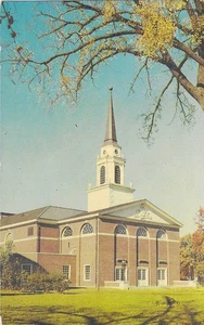 Vintage Iowa Chrome Postcard Cedar Rapids T M Sinclair Chapel Coe College - Picture 1 of 2
