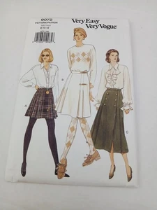 9072 Vogue Sewing Pattern Misses Womens Skirt, Size 8, 10, 12 - Picture 1 of 3