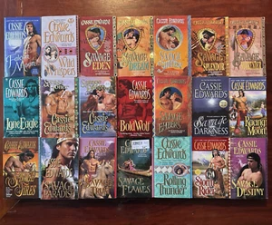 Lot 21 Cassie Edwards Books Frontier Native American Historical Romance Novels - Imagen 1 de 6