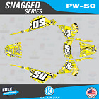 Graphics Kit For Yamaha Pw50 (1990-2023) Pw-50 Pw 50 Snagged Series - Yellow