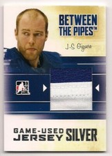 Jean-Sebastien Giguere 10-11 ITG Between the Pipes Game Used Jersey Silver /30