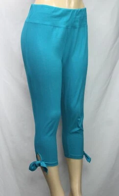 Leggings capri elásticos verdes para mujer DG2 Diane Gilman talla M Foto 1 de 4