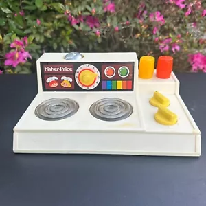 Estufa Fisher Price 1978 vintage juguete con salero y pimentero - Imagen 1 de 4