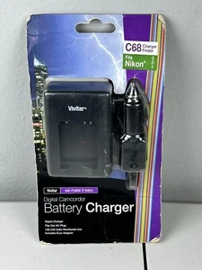Vivitar Camcorder Battery Charger C68 for Nikon EN-EL10 Includes Euro Adaptor - Picture 1 of 4