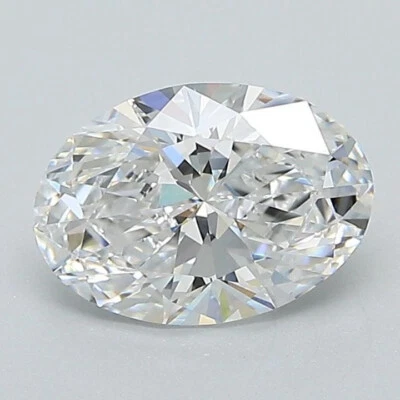 IGI Certified G Color VS1 Clarity 1.30 Carat Oval Lab Grown Loose Diamond - Image 1 of 4