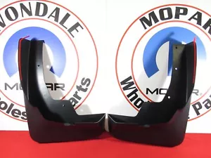19-20 RAM 1500 DT Front Molded Splash Guard Mud Flaps W/ Fender Flares OEM MOPAR - Foto 1 di 9
