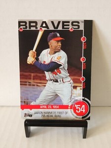 2015 Topps Series 1 Baseball History Hank Aaron #1B Milwaukee Braves