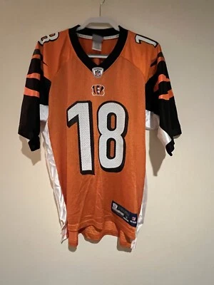 Camiseta de fútbol verde Cincinnati Bengals #18 para hombre talla pequeña muy buen estado Foto 1 de 4