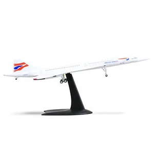 1:200 Scale Die-cast Metal Concorde Airplane - British Airways Edition - Picture 1 of 9