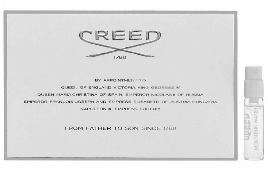Vial de muestra Creed Silver Mountain Water Men 0,06 oz/1,7 ml Edp Spray *AUTÉNTICO* Foto 1 de 1