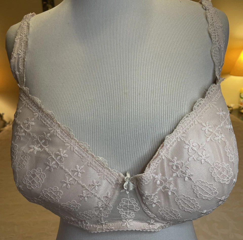 Sujetador Rampage Intimates Rosa Encaje Push-up Con Aros Cierre Trasero 40D Foto 1 de 4