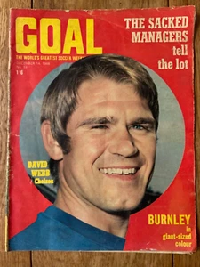Goal Soccer Weekly Magazine #19 Dec 1968 Cover David Webb Chelsea 917f - Imagen 1 de 2