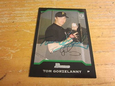 Tom Gorzelanny Autographed Signed 2004 Bowman 1st Edition #165 Card MLB Pirates - Image 1 of 3