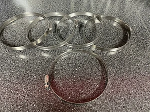 Stainless 2-1/2 to 5-1/2 Pipe Strap-Clamp - Picture 1 of 3
