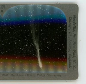 Morehouse's Comet Yerkes Observatory Universe Keystone Stereoview - Picture 1 of 3