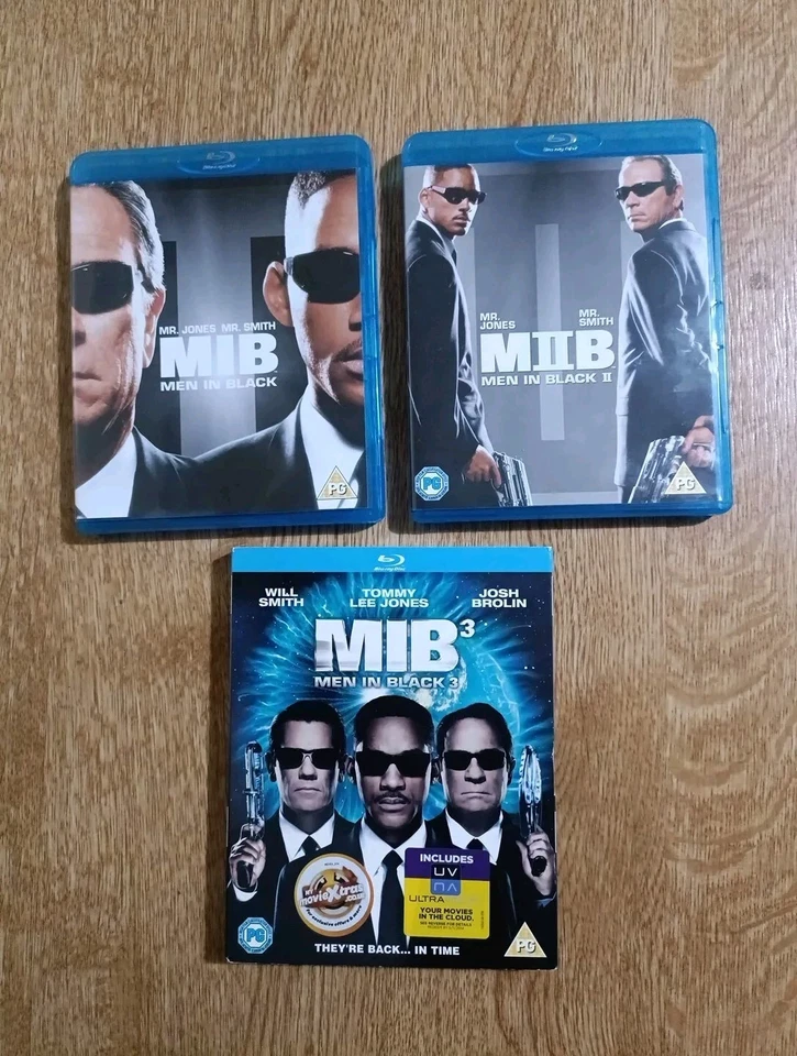 Men in Black 1 2 3 Trology Collection Blu-ray (2012) Tommy Lee Jones Will Smith - Image 1 of 2